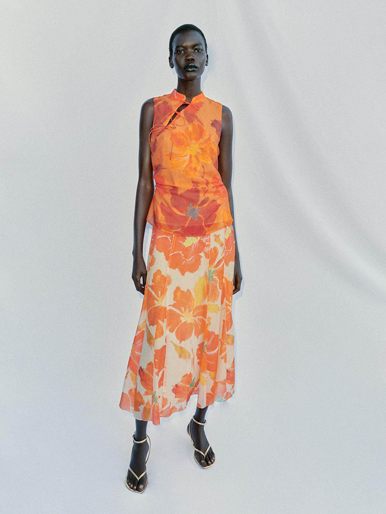 Summer Clothing Looks - Tatlı Moda Çin Tarzı Kolsuz Üst