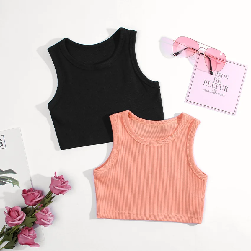 Summer Clothing Newborn - Yaz kız iç çamaşırı kolsuz gömlek
