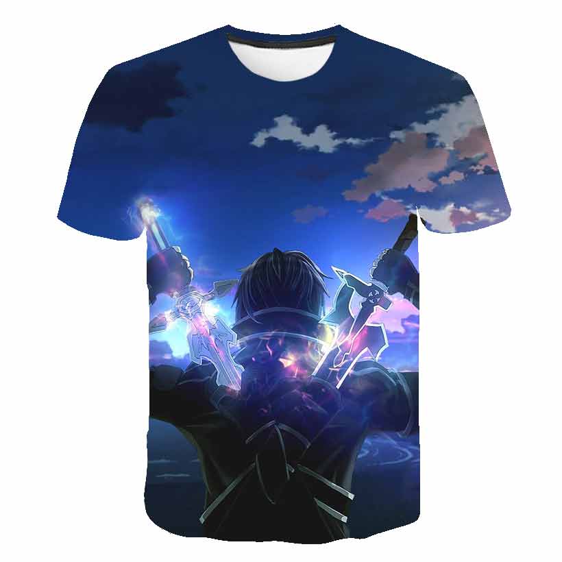 Summer Clothing Online Shopping - Anime 3D-printed kılıç sanat Online T-shirt