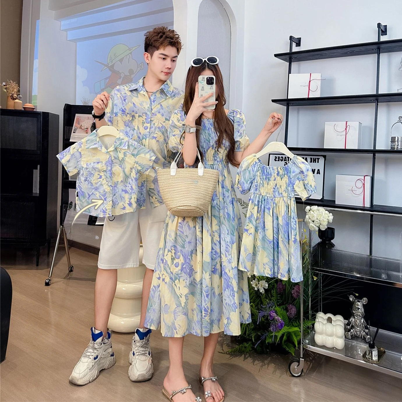 Summer Clothing Looks - Tatil Görünümü Aile Kombin Kıyafetleri Tatil