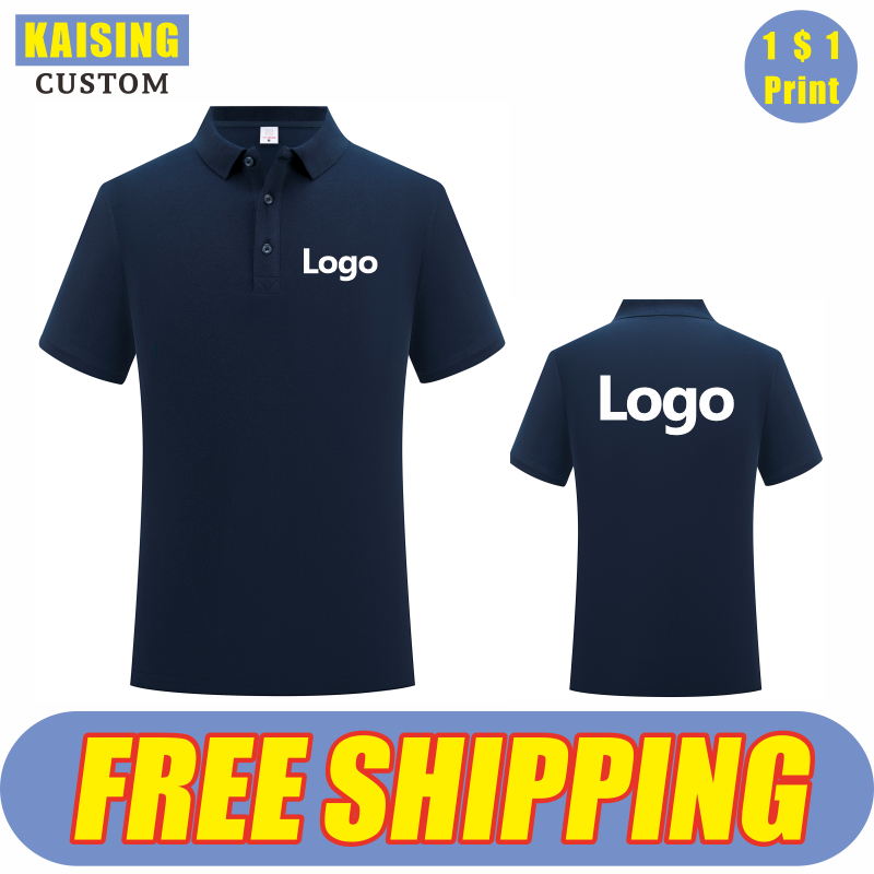Summer Clothing Logo - KAISING yüksek kaliteli saf pamuk Polo