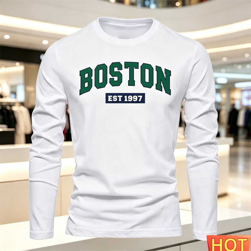 Summer Clothing Us - Sonbahar Yaz Erkek Uzun Kollu Tişört