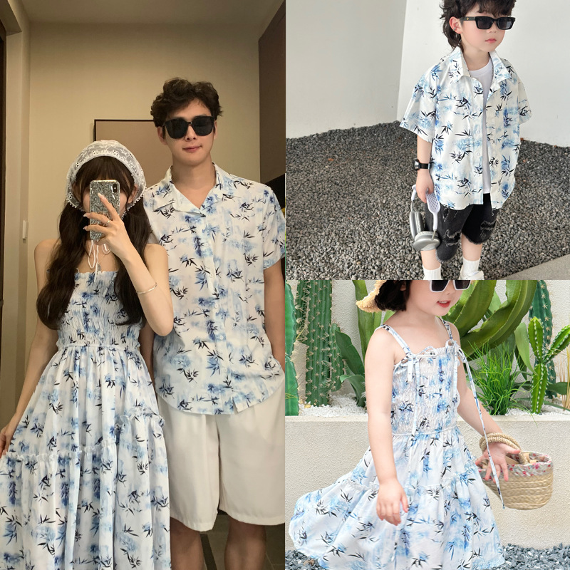 Summer Clothing Looks - Tatil çift bakmak ebeveynler ve çocuklar