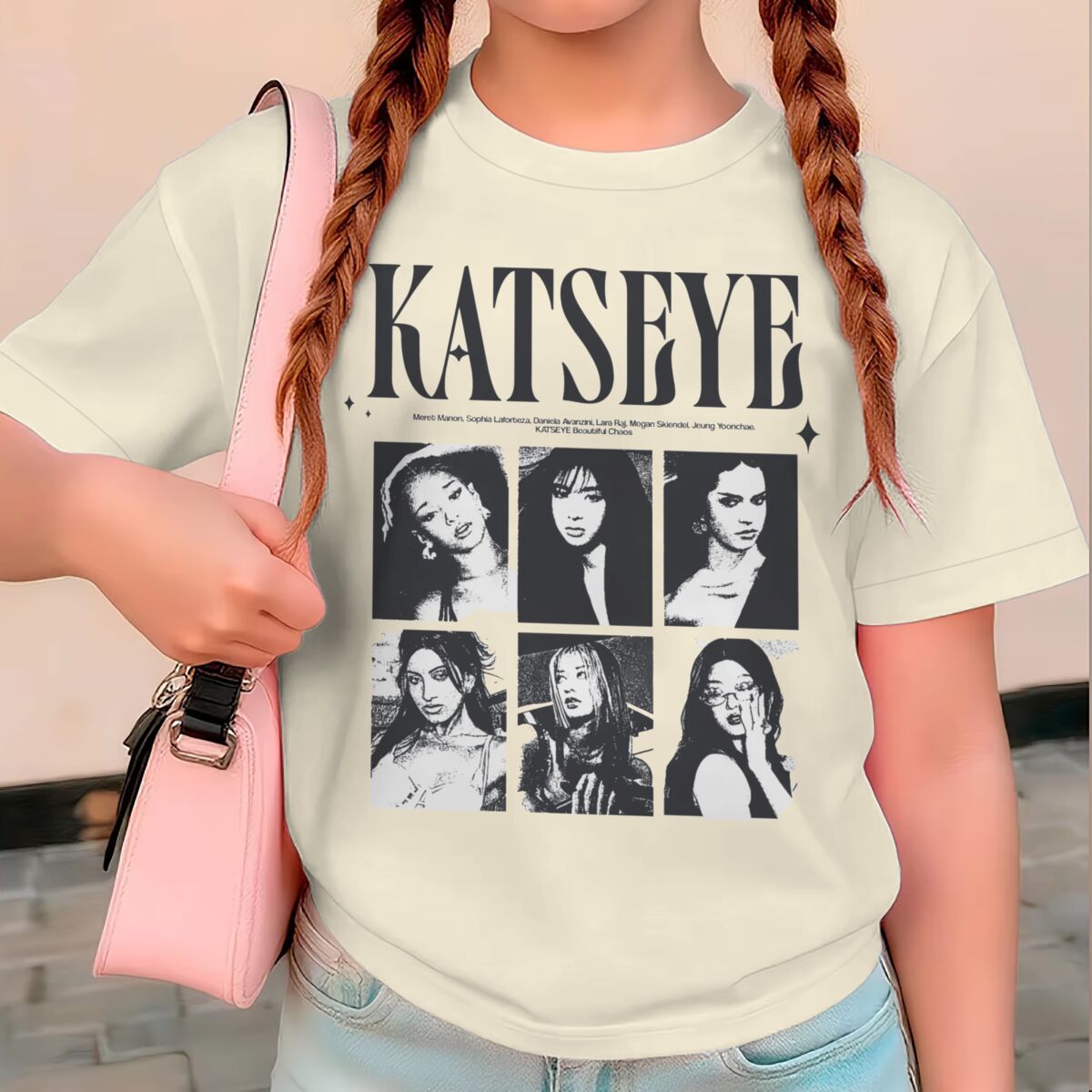 Summer Clothing Newborn - KATSEYE Baskı Yaz Üstleri Kızlar Y2K
