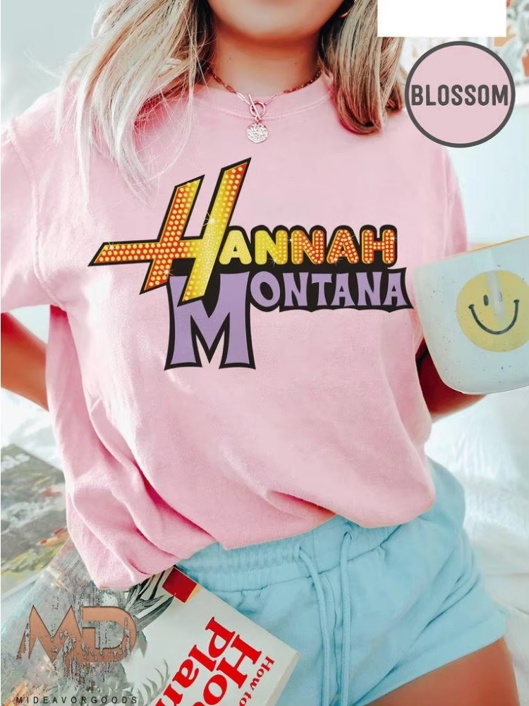 Summer Clothing Logo - Yeni Hannah Montana Logolu T-shirt Erkekler