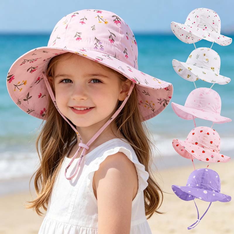 Summer Clothing Capsule - 2026 Çocuklar Kız Şapka Yaz Baskı