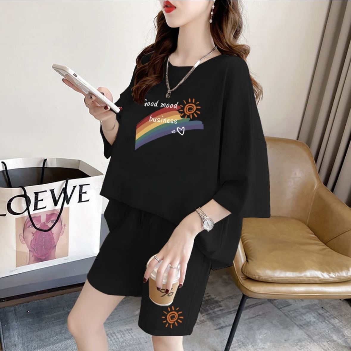 Summer Clothing Us - Moda kadın yazlık şort takımı, spor