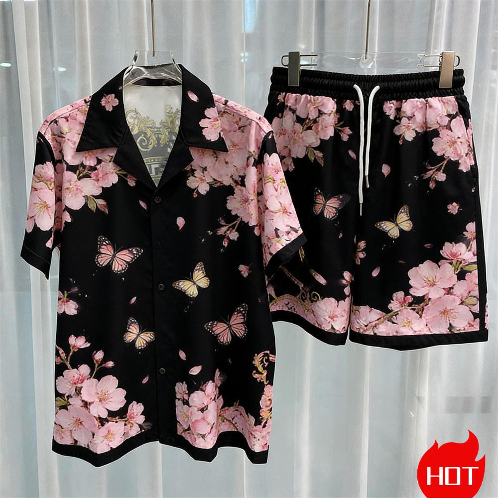 Dijital baskılı erkek takım mo - Summer Clothing Haul incelemesi ve fiyatı