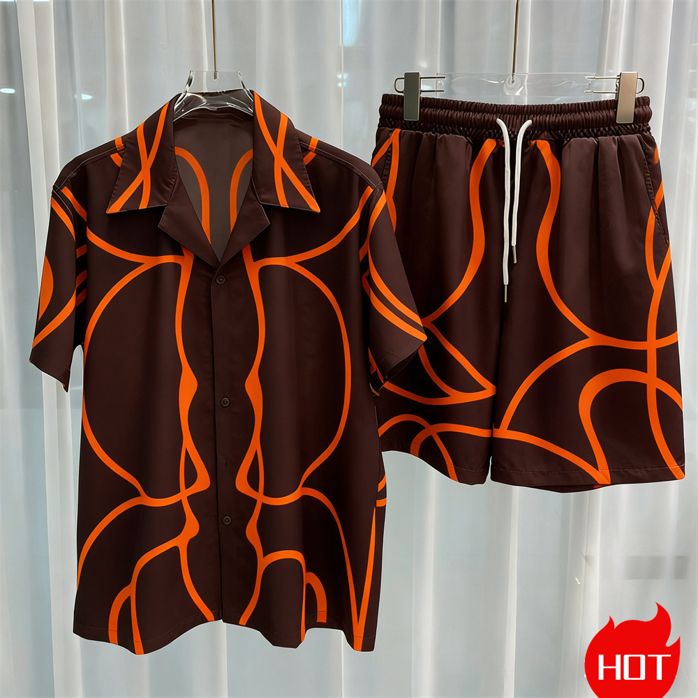 Dijital baskılı erkek takım mo - Summer Clothing Haul incelemesi ve fiyatı