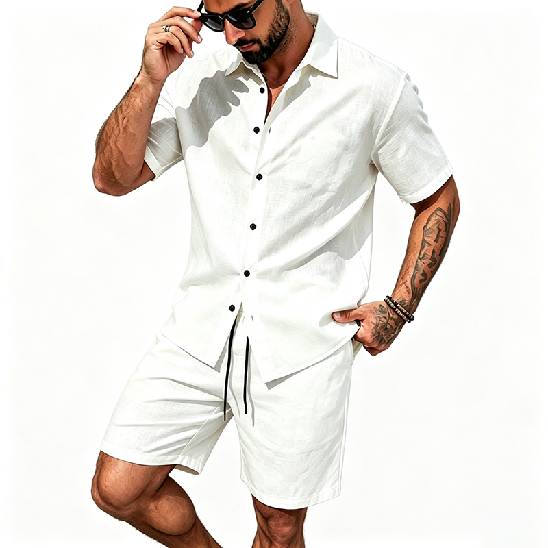 Erkekler Keten İki Parçalı Kıy - Summer Clothing Haul incelemesi ve fiyatı