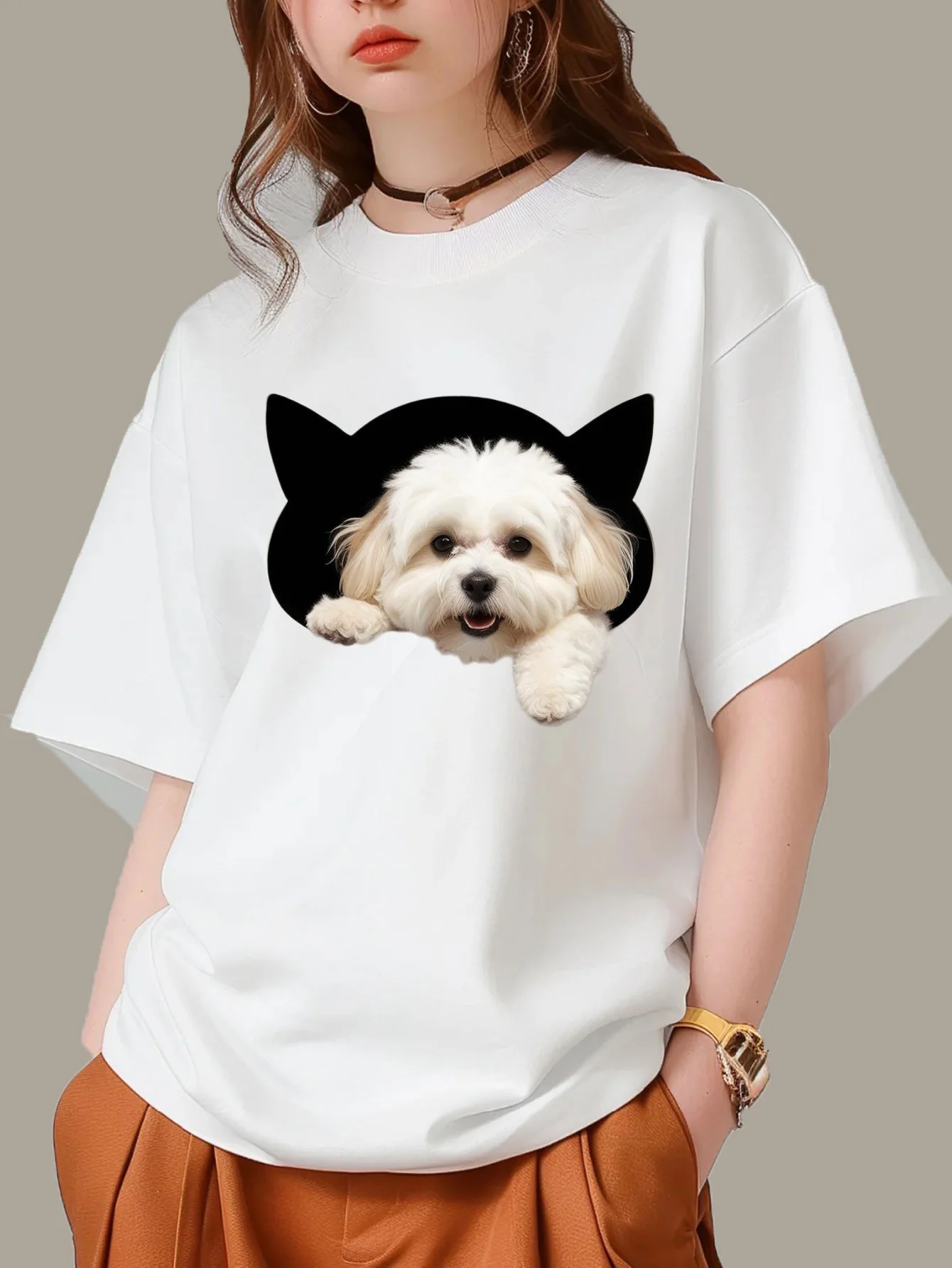 Köpek Baskı Eğlenceli ve Neşel - Summer Clothing Looks incelemesi ve fiyatı