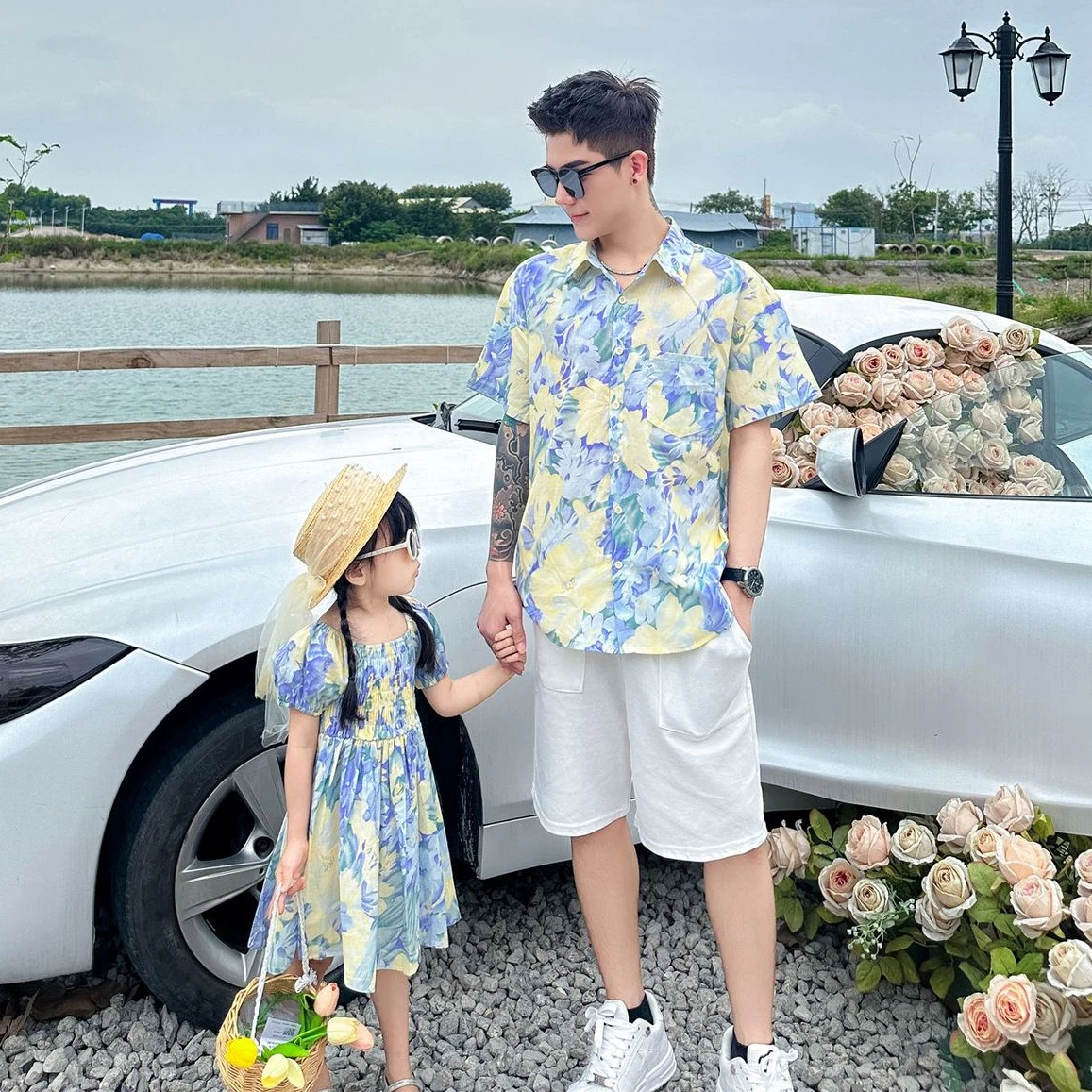 Tatil Görünümü Aile Kombin Kıy - Summer Clothing Looks incelemesi ve fiyatı