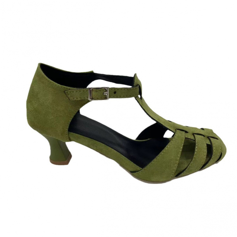 Kadın Yeşil Süet Kitten Topukl - Summer Clothing Office incelemesi ve fiyatı