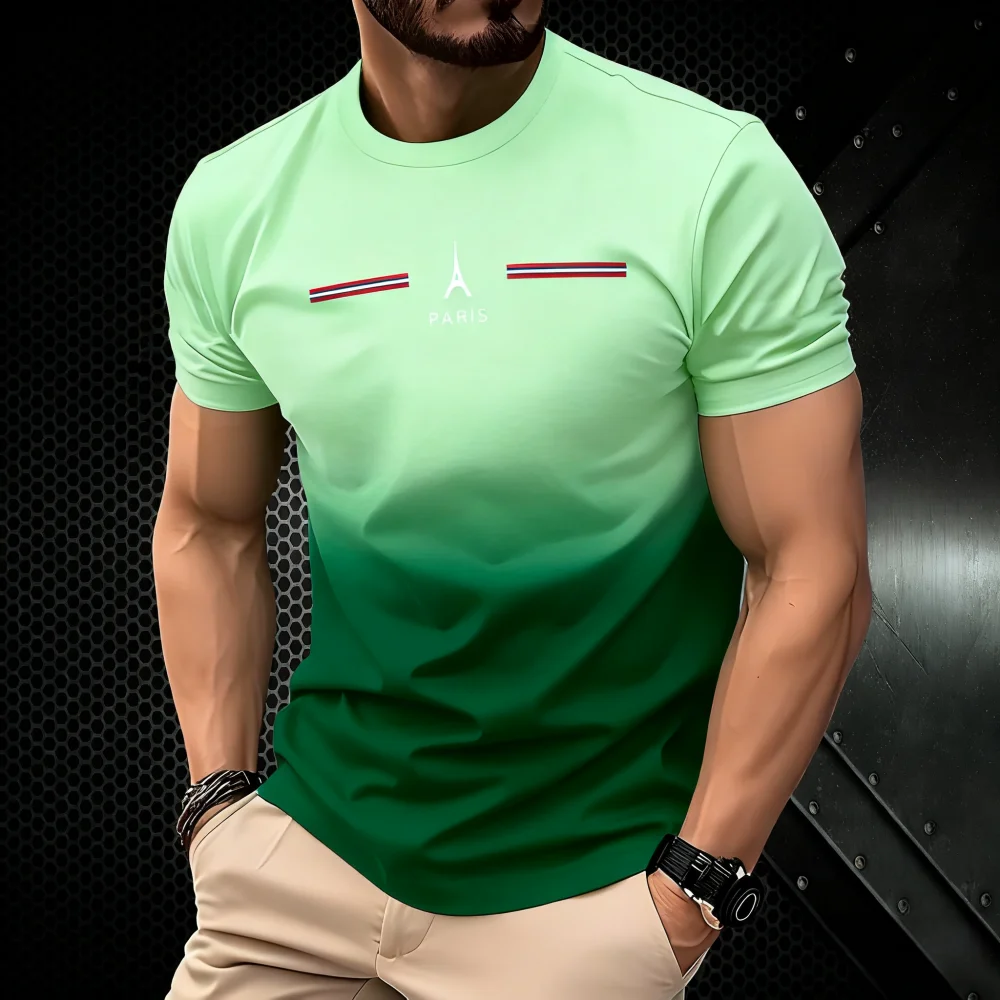 Yaz Erkek Giyim 3D Degrade Bas - Summer Clothing In Paris incelemesi ve fiyatı