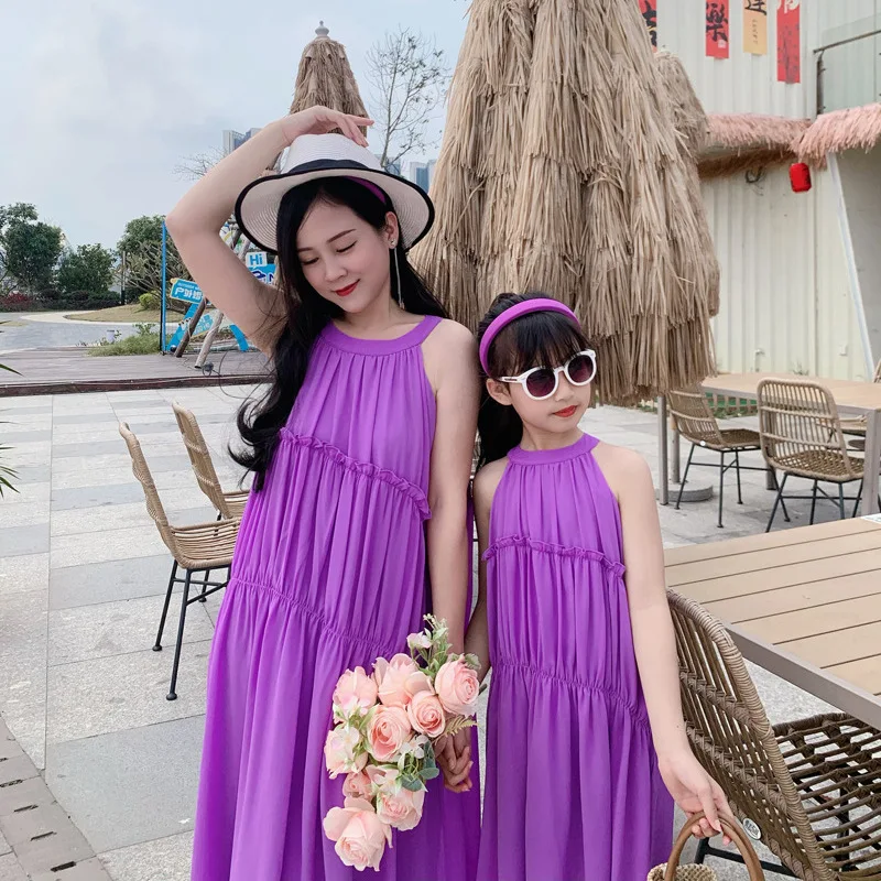 Tatil bak anne ve kızı mor elb - Summer Clothing Looks incelemesi ve fiyatı